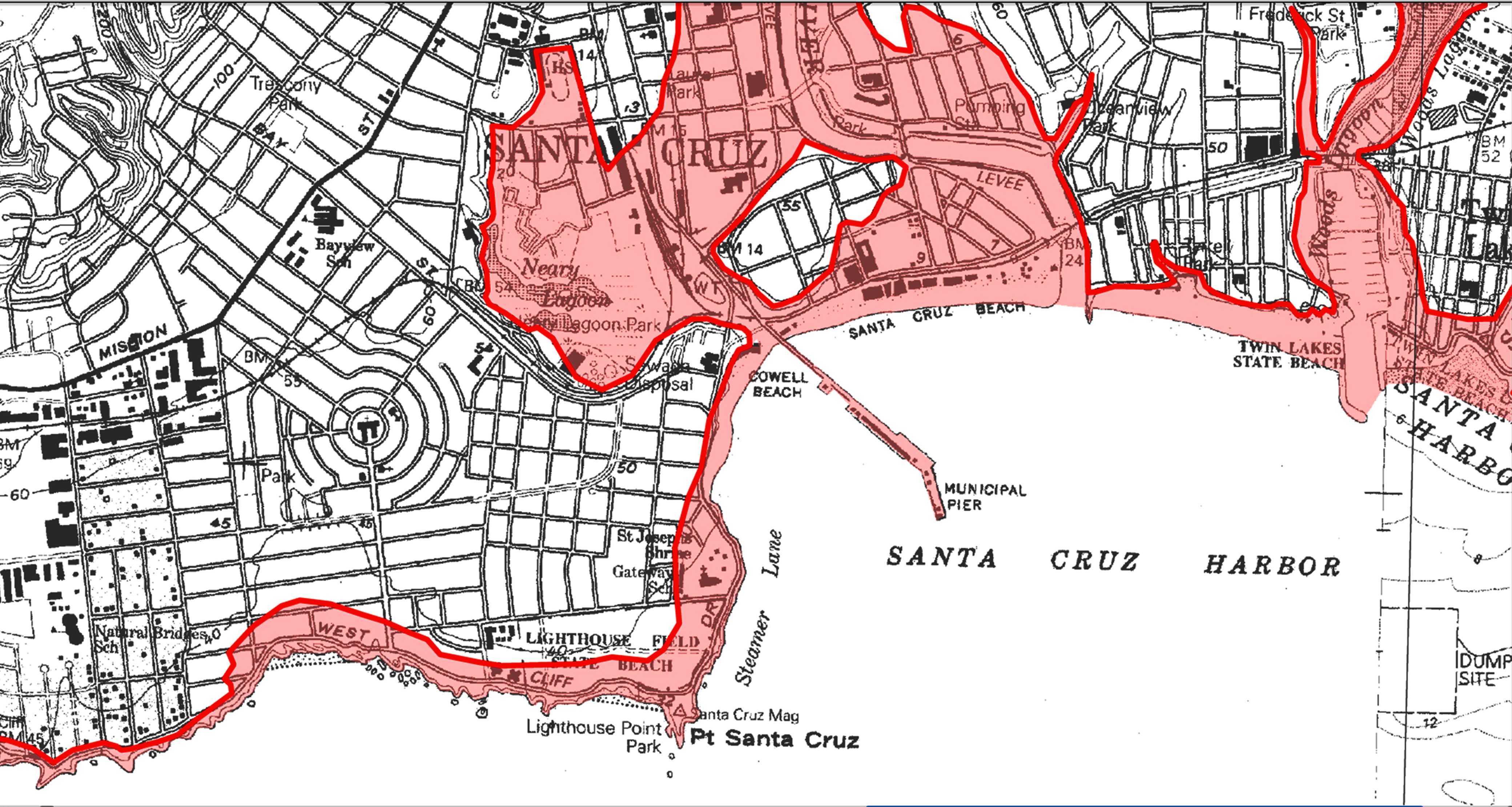 Maps show where tsunamis can strike Central Coast