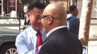 Sen. Leland Yee, at left, and Raymond Chow, also known as "Shrimp Boy."