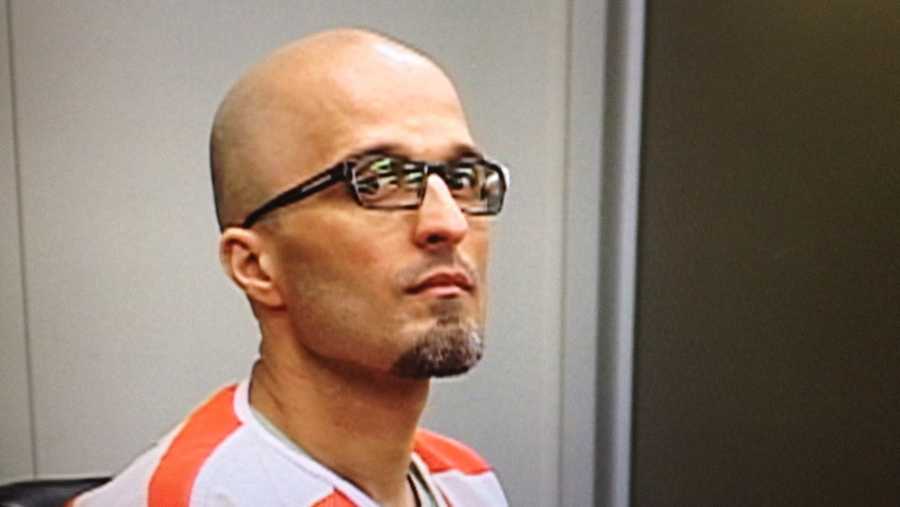 Gilbert Olivares is seen in court in March 2014.
