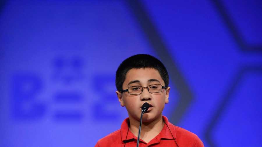 Jonathan Capuyan, 14, competed in the national spelling bee on May 28, 2014. 