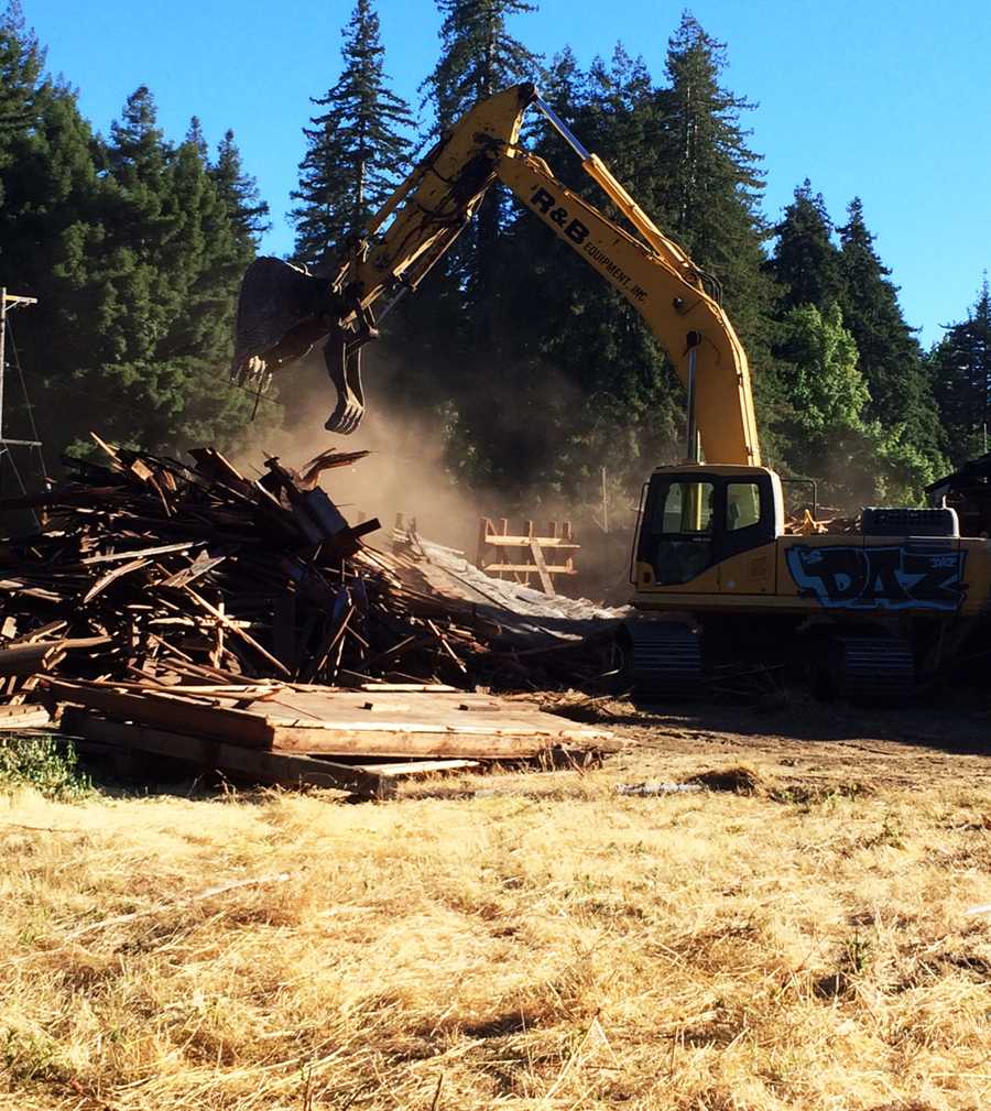 PHOTOS: Scotts Valley polo barn demolished