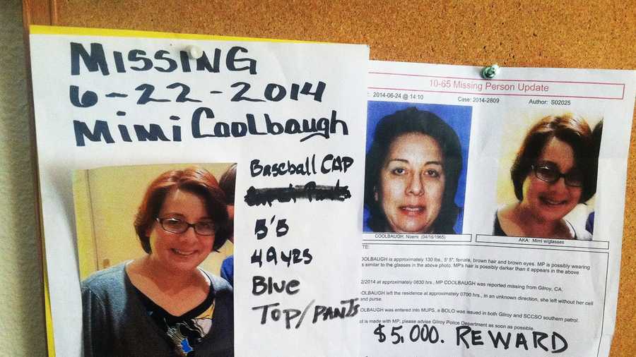 Missing posters for Noemi Coolbaugh are posted in Gilroy. 
