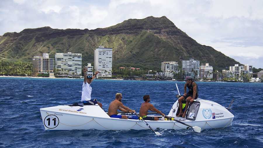 It took Team Uniting Nations 43 days, two hours, and 30 minutes to row 2,281 nautical miles from Monterey to Hawaii and win the Great Pacific Race.