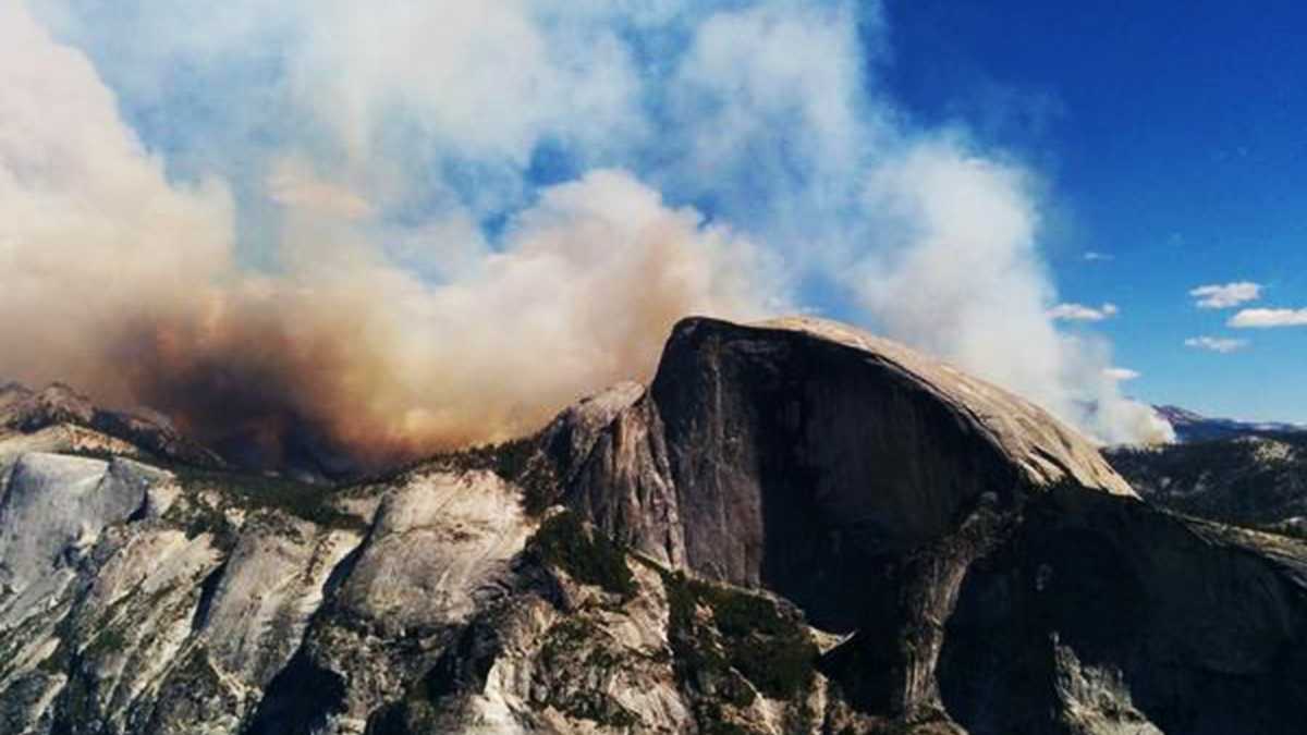 Yosemite Wildfire Grows Hikers Airlifted Off Half Dome