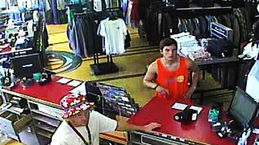 Santa Cruz police are asking the public for help to identify this man who stole from O'Neill surf shop on Pacific Avenue.