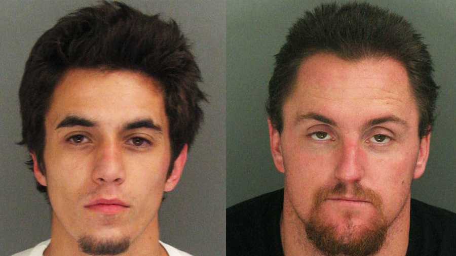 Erik Vlach, right, was shot in the foot by Jeremy Spencer, left, deputies said. 