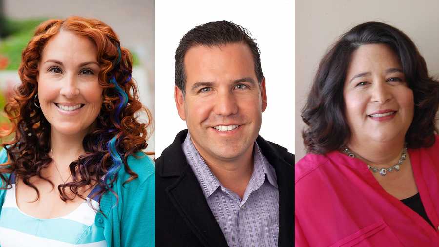 Winners: Cynthia Chase, left, David Terrazas, and Richelle Noroyan were elected to the Santa Cruz County Council.