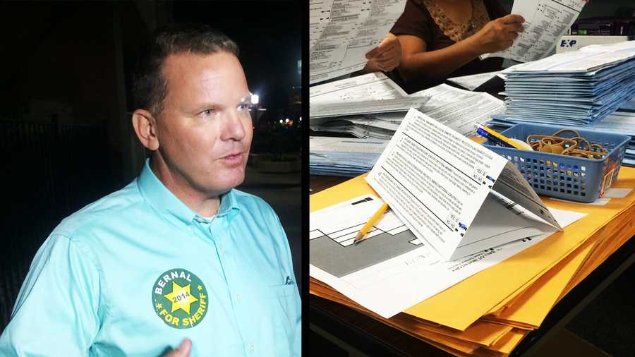 Deputy Steve Bernal / Monterey County ballots being counted. 