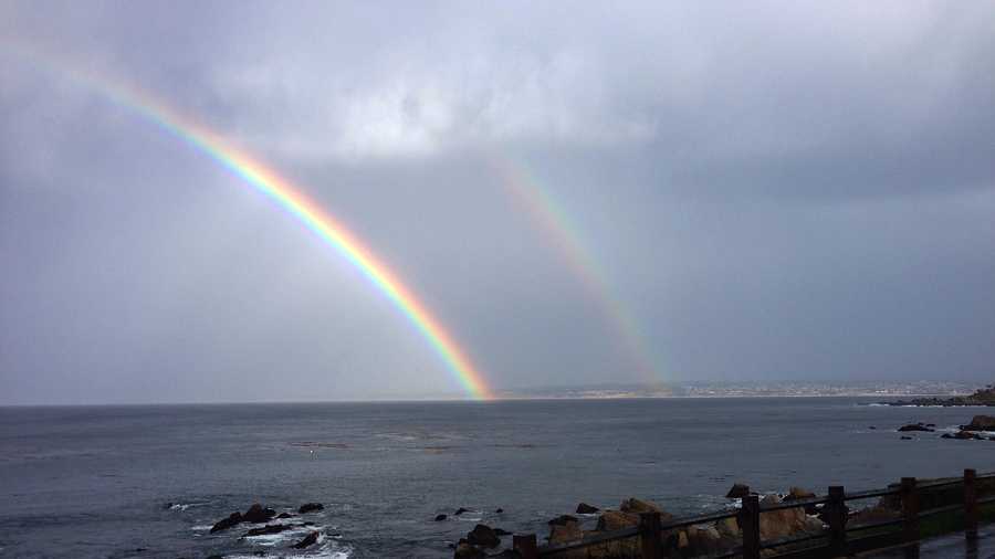 A double rainbow was seen in Pacific Grove on Nov. 20, 2014.