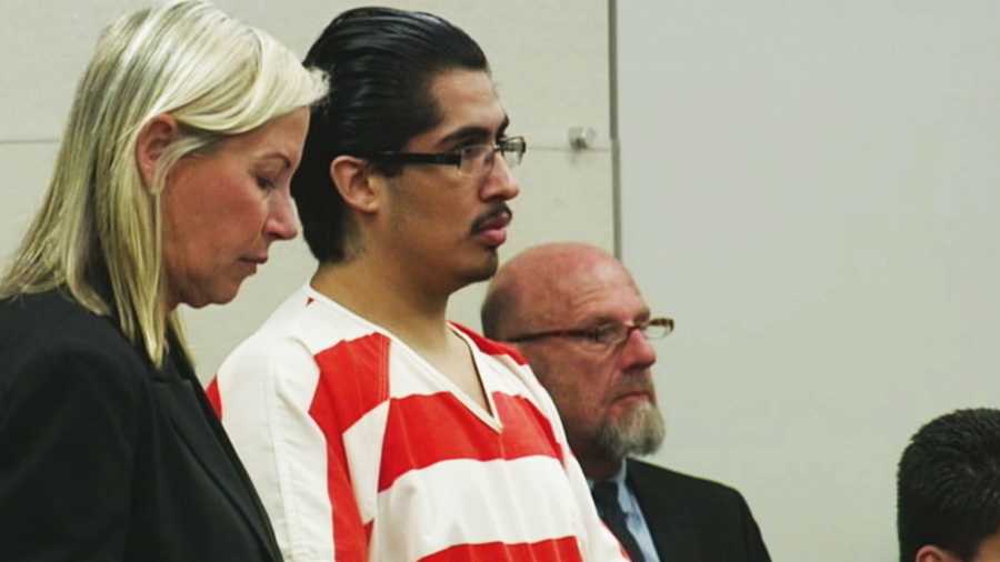 Juan Salazar Jr. is seen at his sentencing on Dec. 9, 2014. 