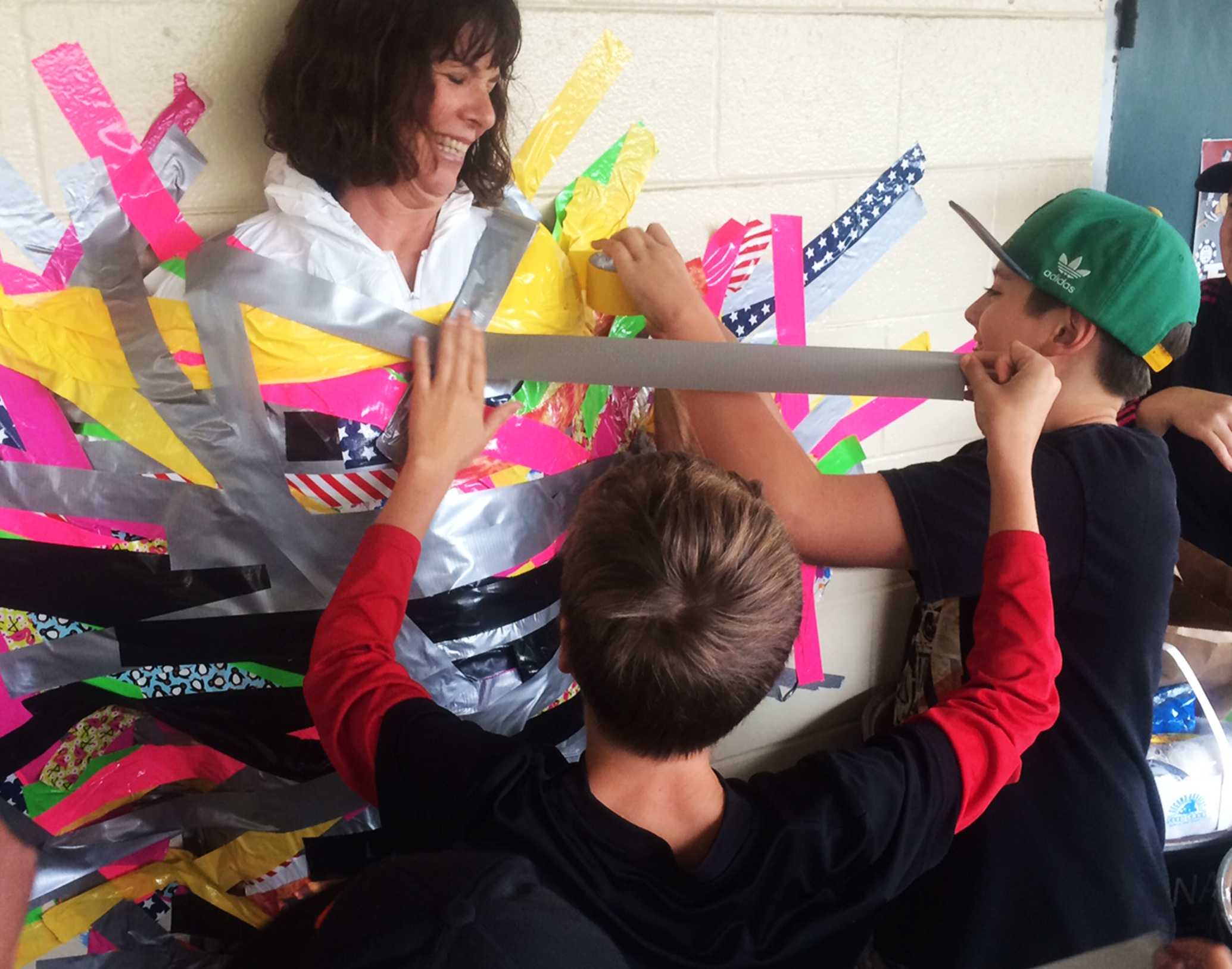 PHOTOS Rio Del Mar Elementary School principal taped to wall