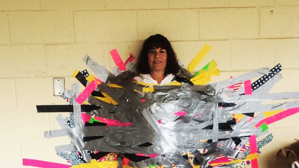 PHOTOS Rio Del Mar Elementary School principal taped to wall