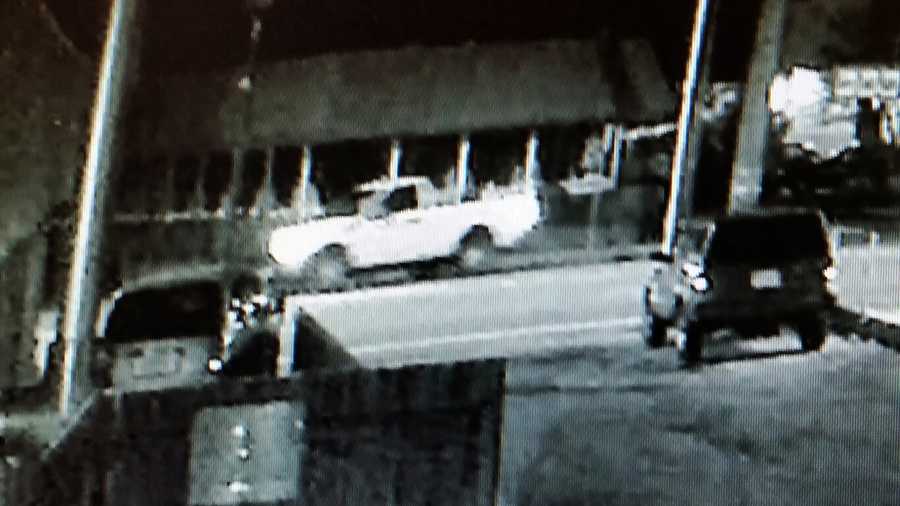 A pickup truck that killed a Santa Cruz man is seen in this surveillance image.