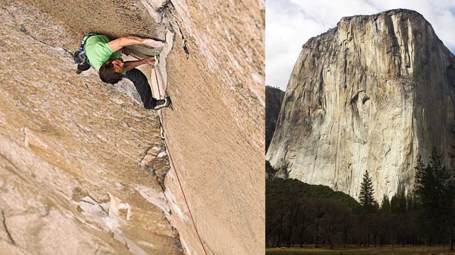 Kevin Jorgeson, left, and Dawn Wall, right. 