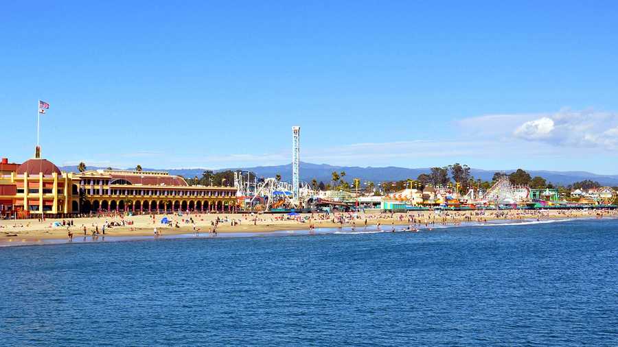 FILE -- Santa Cruz Beach Boardwalk on a summer day