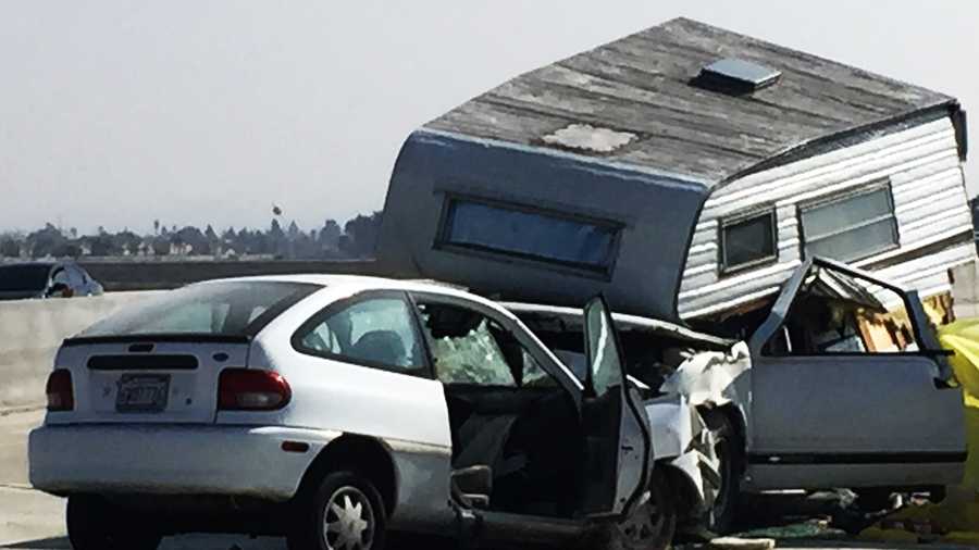 A wrong-way driver died on Highway 101 in Santa Maria south of Monterey County on Feb. 20, 2015. 