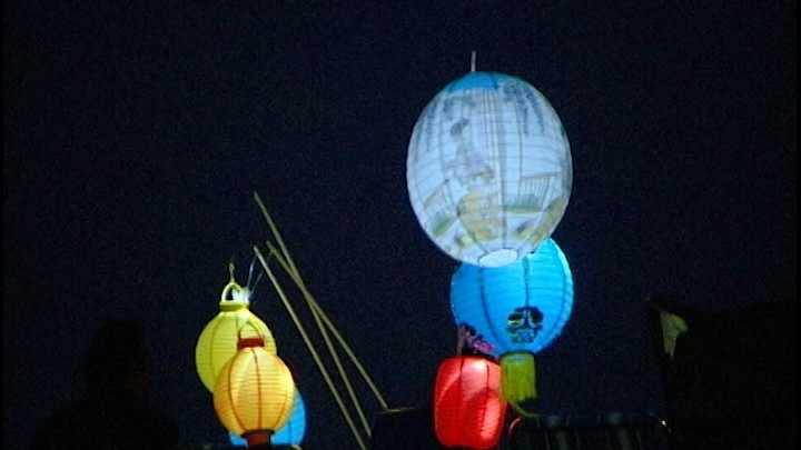 The annual Feast of Lanterns festival lit up Lover's Point Park in Pacific Grove Saturday night.