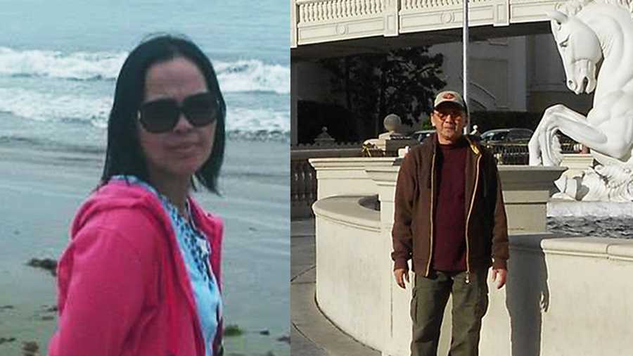 Felicidad Legaspi, left, and Oliver Legaspi, right, were shot to death in Salinas on Aug. 27, 2015.