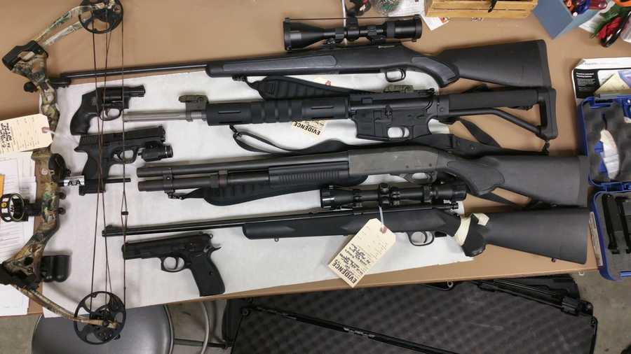 Weapons confiscated from Palmer.