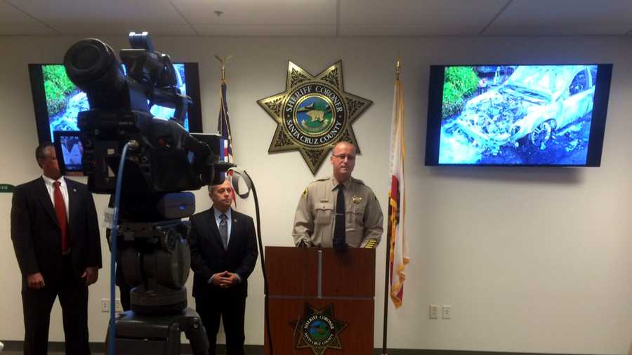 Santa Cruz County Sheriff, Jim Hart announcing the arrests.