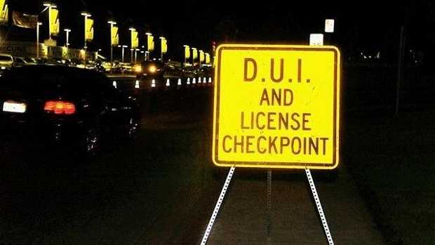 DUI and license checkpoint