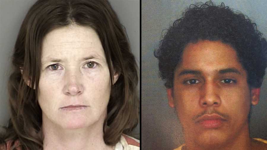 Tami Huntsman and Gonzalo Curiel are seen in mug shots photographed on Jan. 6, 2016.