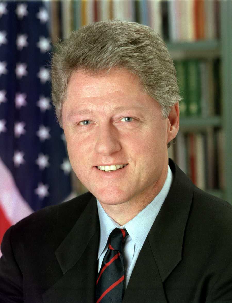 Bill Clinton through the years