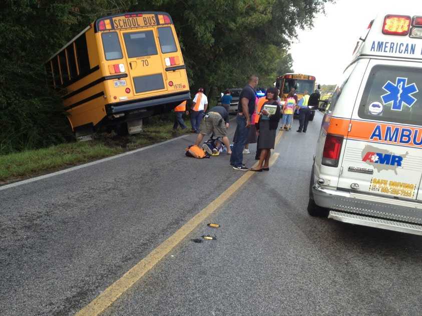 2 Students Injured In Terry School Bus Crash