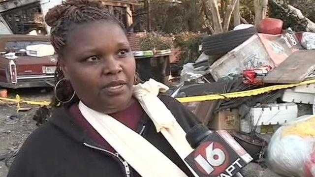 A Jackson woman was badly injured after an airplane plunged into her home.