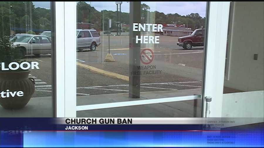 Some local pastors are telling their followers to keep their guns at home.  New Horizon Church International has banned guns from it's property.