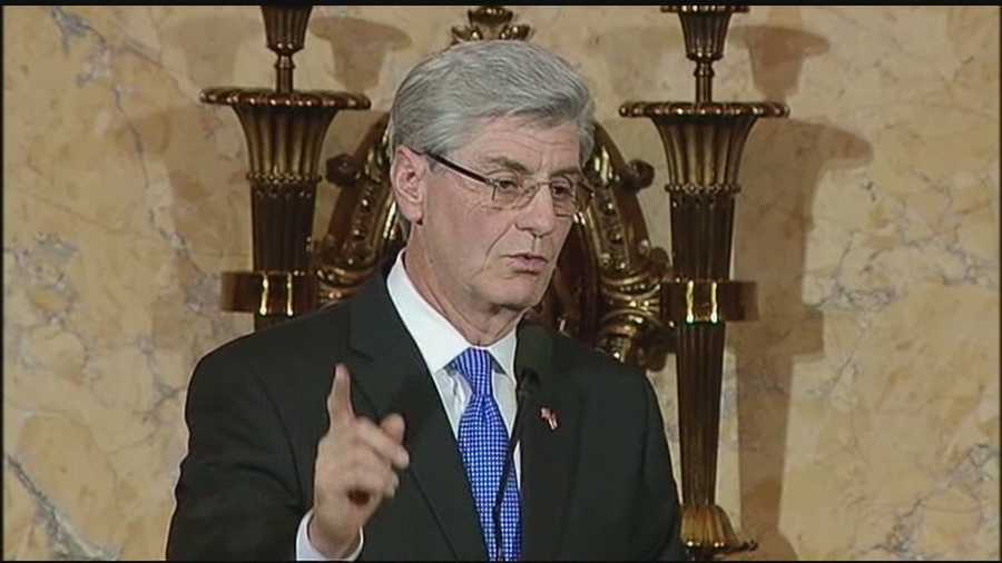 Gov. Phil Bryant gives the State of the State in 2014.
