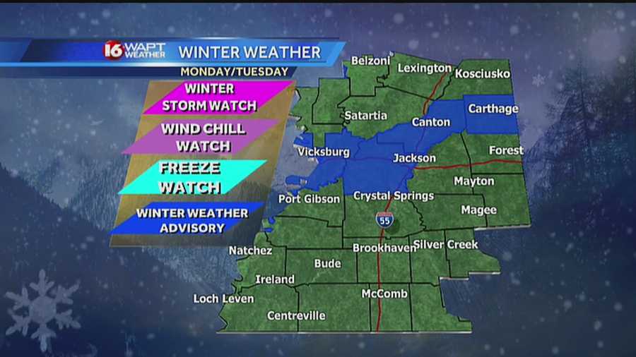 Forecast Images Freezing rain, ice predicted