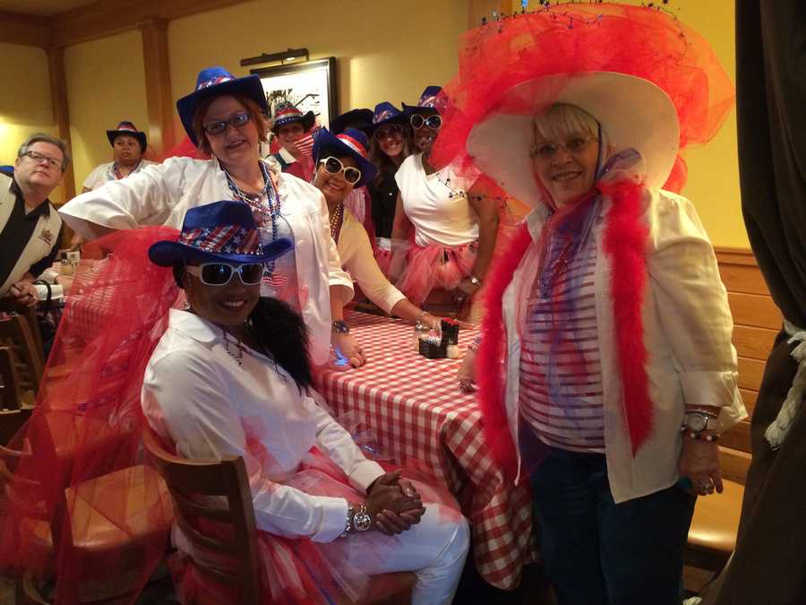 Sweet Potato Queens dress up for Big Hat Brunch