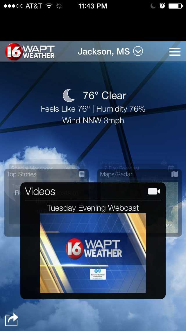 Get the free 16 WAPT Weather App Now!