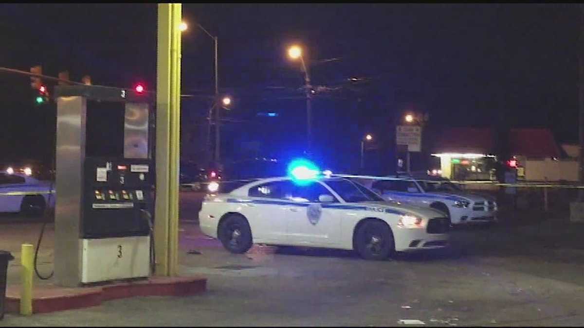 Shootout breaks out outside gas station