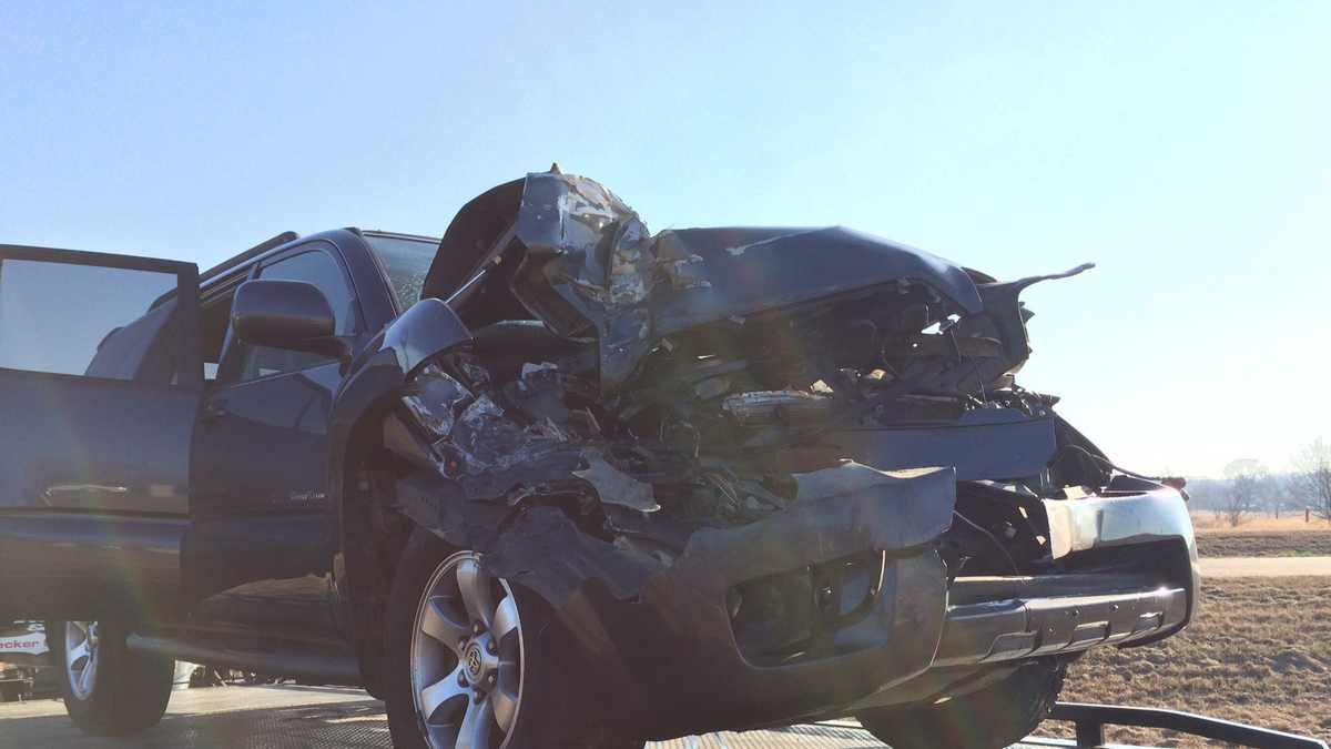 SUV collides with school bus