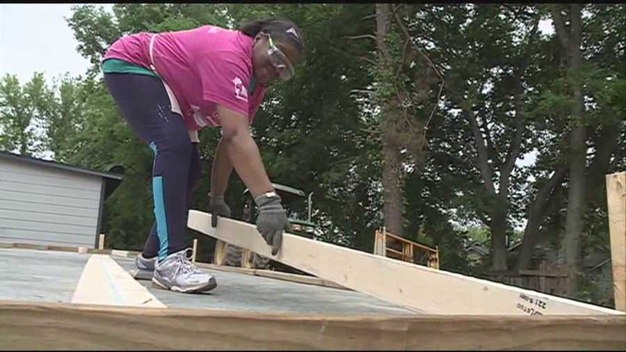 This Mother's Day weekend dozens of women are building a house for someone in need.