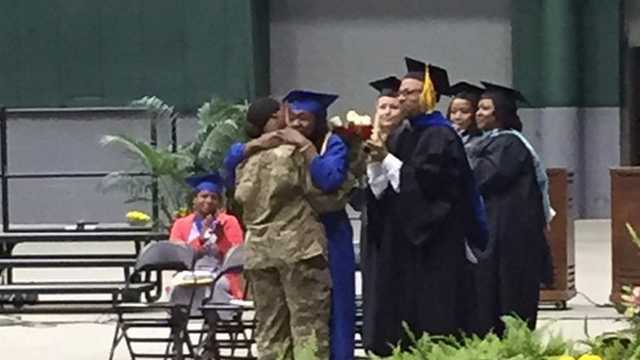 Soldier Mother Surprises Daughter At Graduation