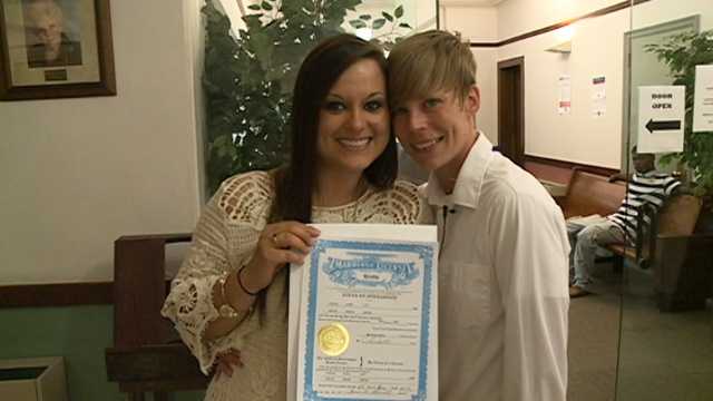 Marriage licenses issued to same-sex couples in Mississippi