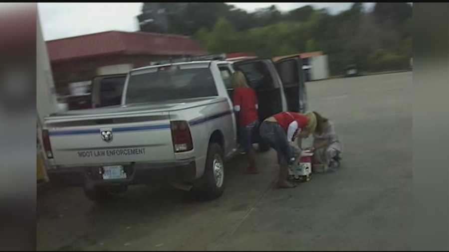 A 16 WAPT viewer captured three women loading beer into an MDOT truck in Pontotoc County.
