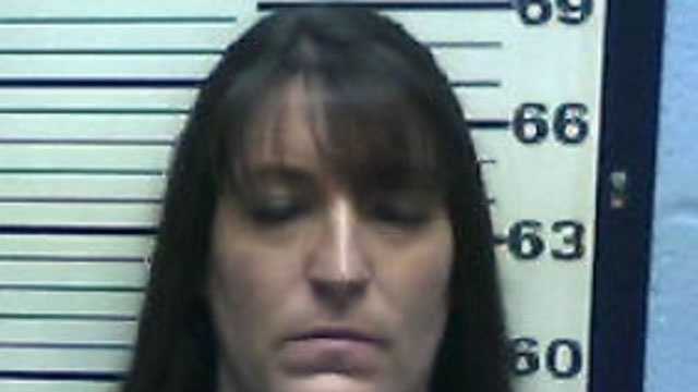 Heather Thompson, 36, is charged with simple assault on a school official, Amory police say.