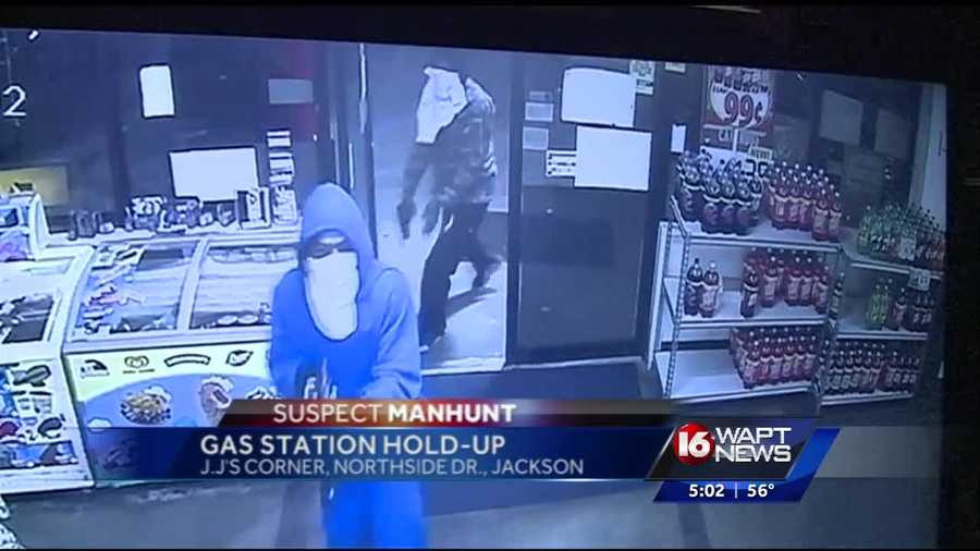 A gas station store was robbed by two armed masked men Wednesday morning. 16 WAPT's Hadas Brown reports.