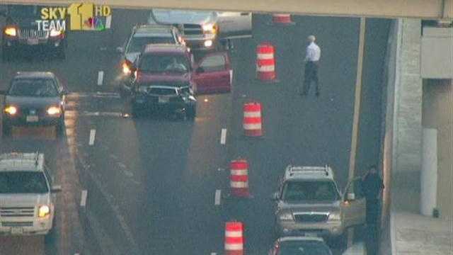 SkyTeam 11 tracks traffic approaching Interstate 83 crash
