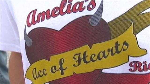 Motorcyclists riding in the seventh annual Amelia's Ace of Hearts ride this weekend will raise money for cancer patients and research.
