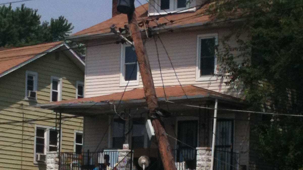 Car Overturns Hits Utility Pole In Catonsville Area