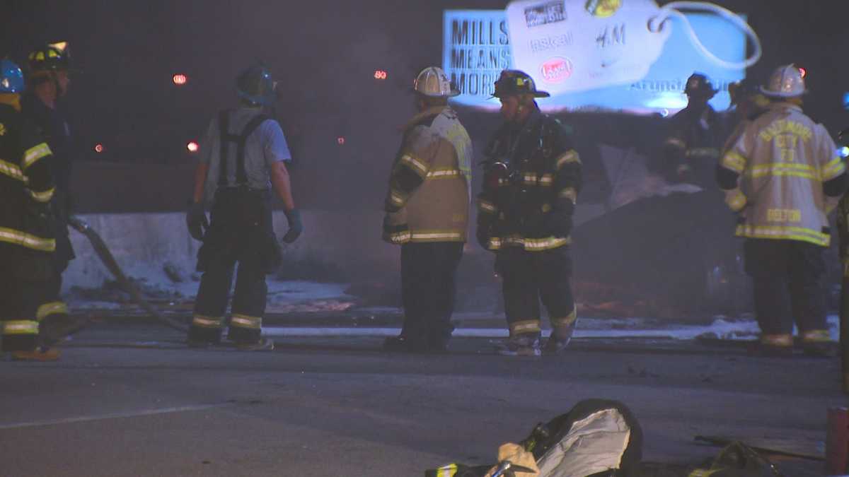 Images Fiery Tractor Trailer Crash Kills 1 On I 95 4835