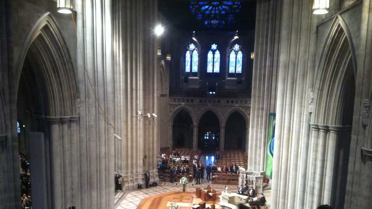 Images Neil Armstrong funeral held at National Cathedral