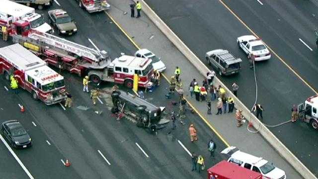 Images: Several injured in I-695 crash