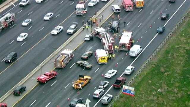 Images: Several Injured In I-695 Crash