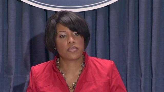 There were some tough words from Baltimore Mayor Stephanie Rawlings-Blake over the running of the city school system.